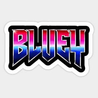 Bluey Neon Sticker